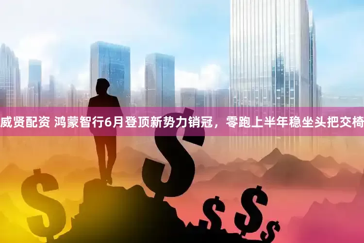 威贤配资 鸿蒙智行6月登顶新势力销冠，零跑上半年稳坐头把交椅