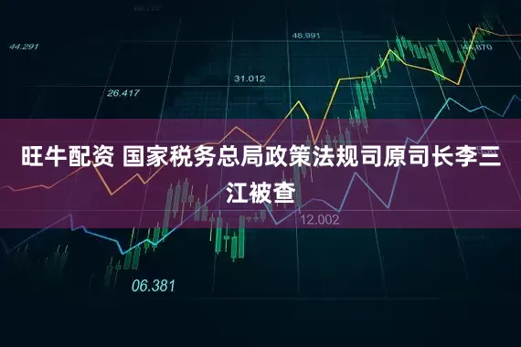 旺牛配资 国家税务总局政策法规司原司长李三江被查