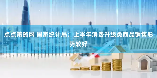 点点策略网 国家统计局：上半年消费升级类商品销售形势较好