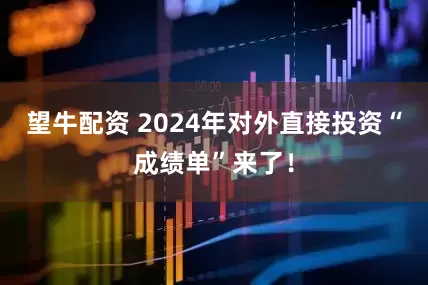 望牛配资 2024年对外直接投资“成绩单”来了！